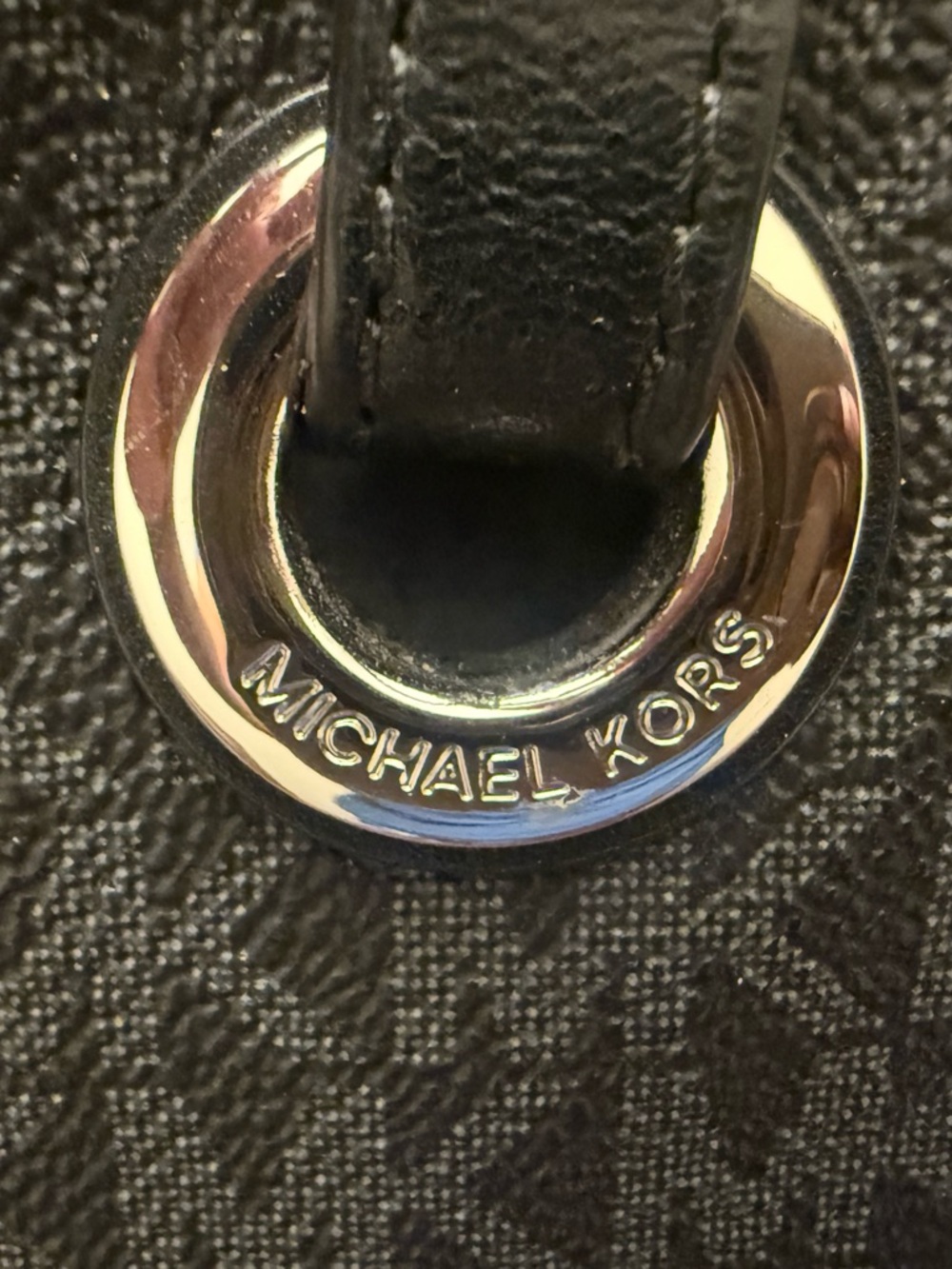 Michael Kors Black and Gray Signature Tote - Picture 5 of 13